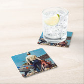 Flying Cowboy van Mead Schaeffer Kartonnen Onderzetters (Insitu)