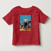 Flying Cowboy van Mead Schaeffer Kinder Shirts (Voorkant)