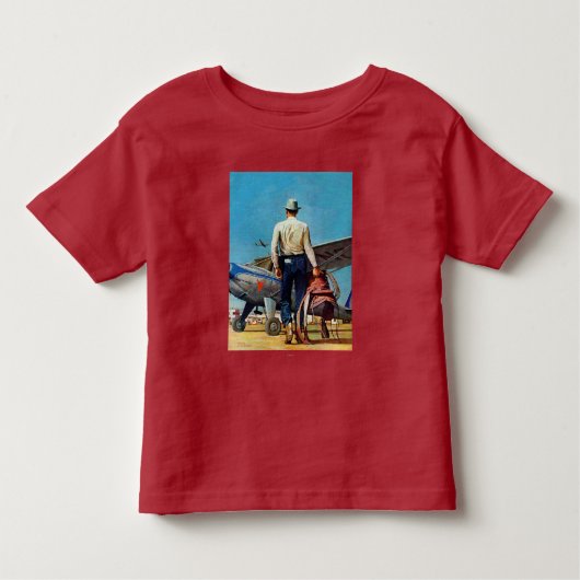 Flying Cowboy van Mead Schaeffer Kinder Shirts (Voorkant)