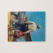 Flying Cowboy van Mead Schaeffer Legpuzzel (Horizontaal)