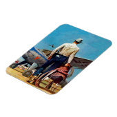 Flying Cowboy van Mead Schaeffer Magneet (Linkerzijde)