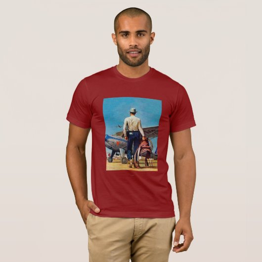 Flying Cowboy van Mead Schaeffer T-shirt (Voorkant volledig)