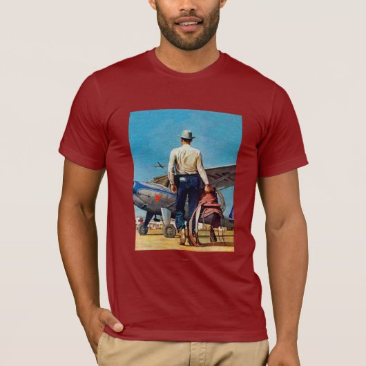 Flying Cowboy van Mead Schaeffer T-shirt (Voorkant)