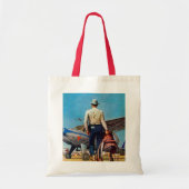 Flying Cowboy van Mead Schaeffer Tote Bag (Voorkant)