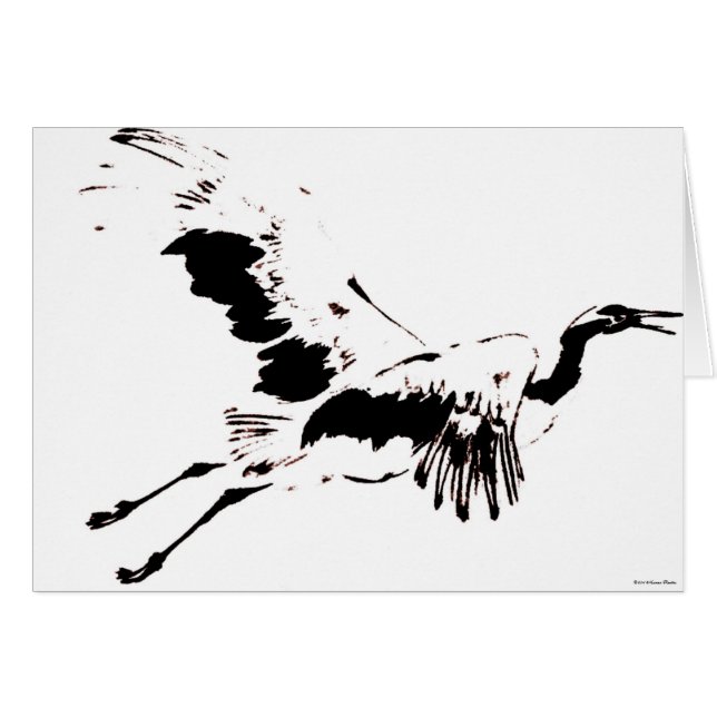 Flying Crane Kaart (Voorkant Horizontaal)