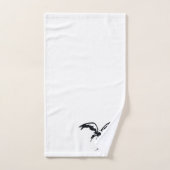 Flying Crane Line Art Bad Handdoek (Handdoek)