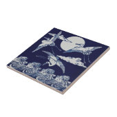 Flying Crane Tile - Christopher Dresser Tegeltje (Zijkant)