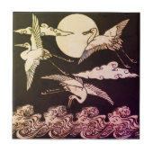 Flying Crane Tile - Christopher Dresser  Tegeltje (Voorkant)