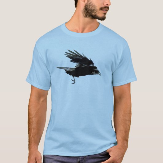 Flying Crow Art Raven-lovers Wildlife T-shirt (Voorkant)