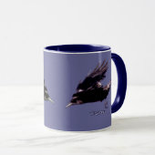 Flying Crow Raven-liefhebbers Drinkware Mok (Voorkant rechts)