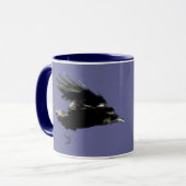 Flying Crow Raven-liefhebbers Drinkware Mok (Voorkant links)