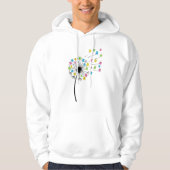 Flying cute bears dandelion flow hoodie (Voorkant)