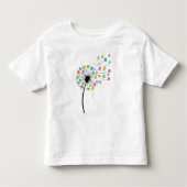 Flying cute bears dandelion flow kinder shirts (Voorkant)