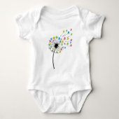 Flying cute bears dandelion flow romper (Voorkant)
