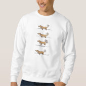 Flying Dachshund sweatshirt (Voorkant)