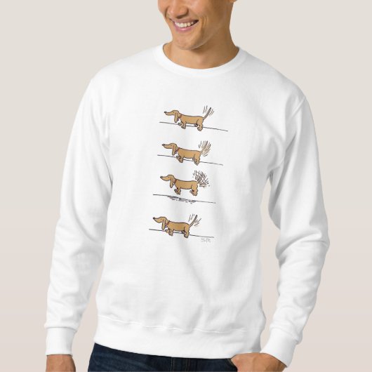 Flying Dachshund sweatshirt (Voorkant)