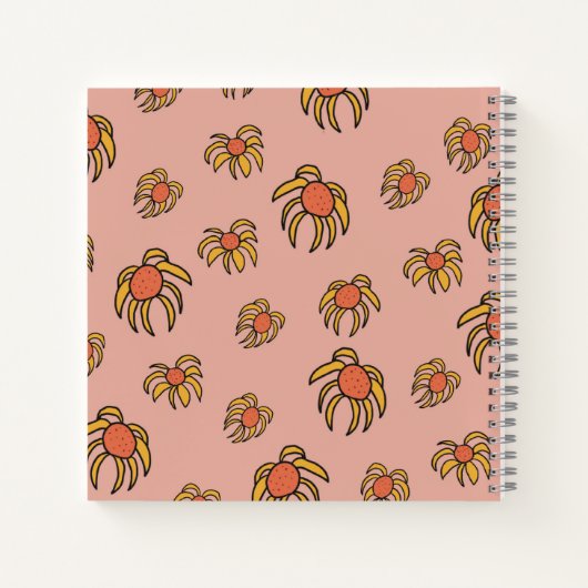 Flying Daisies Florals Notitieboek (Achterkant)