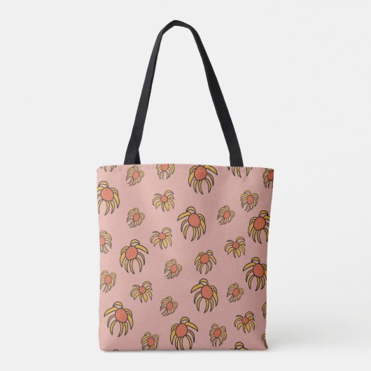 Flying Daisies Lente en Zomer bloemencanvas tas (Achterkant)