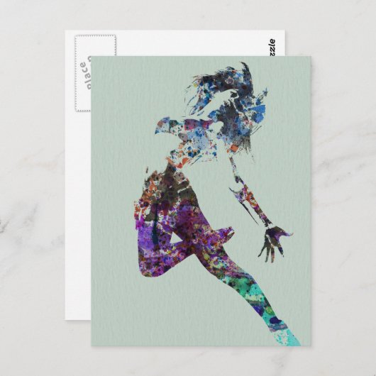 Flying dans briefkaart (Voorkant / Achterkant)