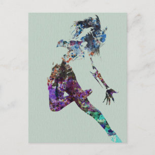 Flying dans briefkaart