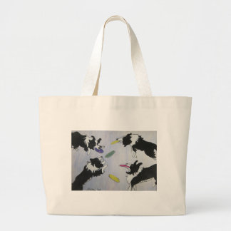 Flying Disk Dogs Grote Tote Bag