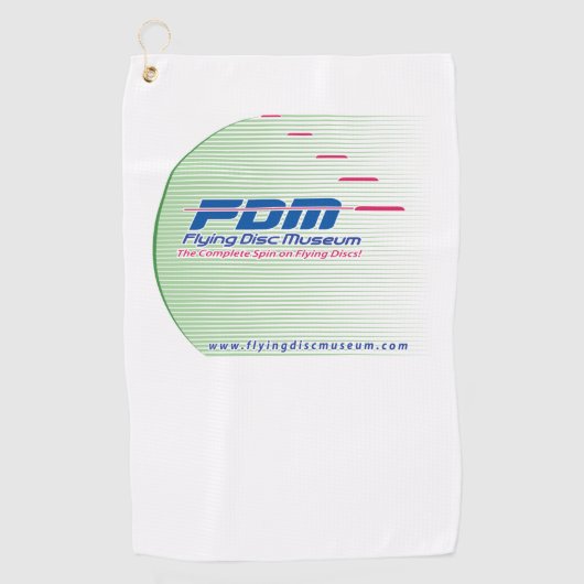 Flying Disk Museum Disk Golf Towel Golfhanddoek (Voorkant)