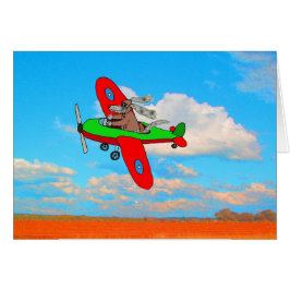 "Flying Dog" blanco kaart, humor.