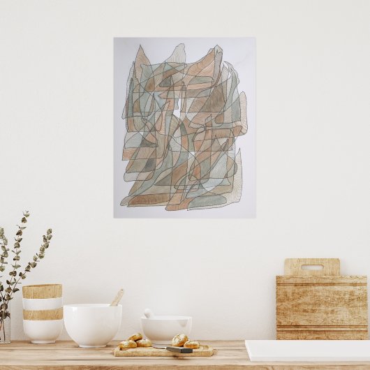 Flying Dolphin Poster (Keuken)