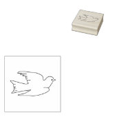 Flying Dove Art Stamp Rubberstempel (Gestempeld)