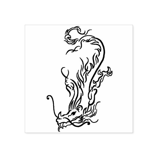 Flying Dragon Art Stempel (Afrduk)