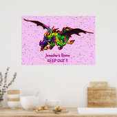 Flying Dragon bedroom door poster (Keuken)