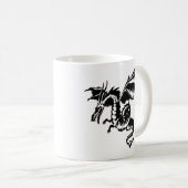 Flying Dragon Design White Koffiemok (Voorkant rechts)