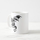 Flying Dragon Design White Koffiemok (Voorkant links)