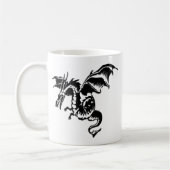 Flying Dragon Design White Koffiemok (Links)