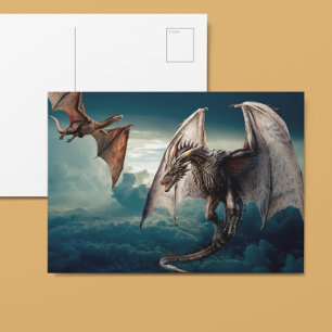 Flying Dragon Wyvern Briefkaart