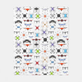 Flying Drones Fleece Deken (Voorkant)