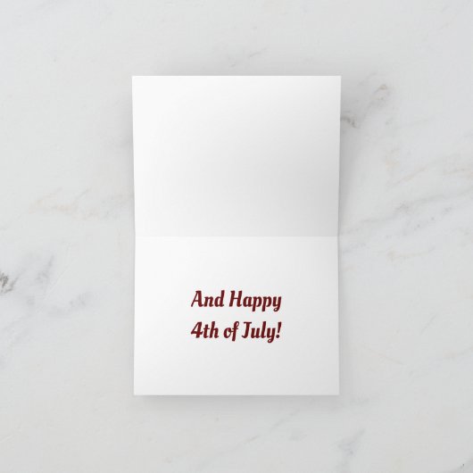 Flying Eagle 4 juli Vakantie Kaart (Binnen)