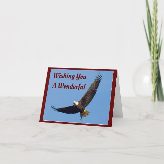 Flying Eagle 4 juli Vakantie Kaart (Voorkant)