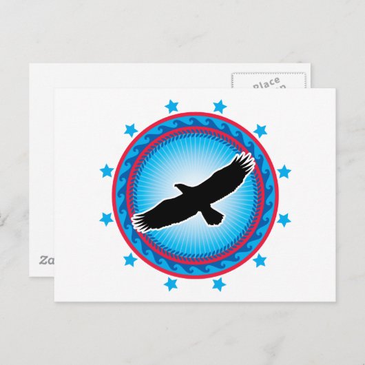 Flying Eagle Briefkaart (Voorkant / Achterkant)