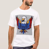 Flying Eagle in de lucht T-shirt (Voorkant)