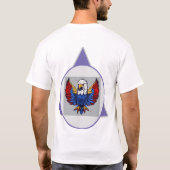 Flying Eagle in de lucht T-shirt (Achterkant)