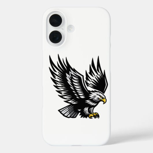 Flying Eagle iPhone 16 Hoesje Bold Animal Design (Achterkant)