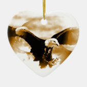 Flying Eagle Keramisch Ornament (Voorkant)