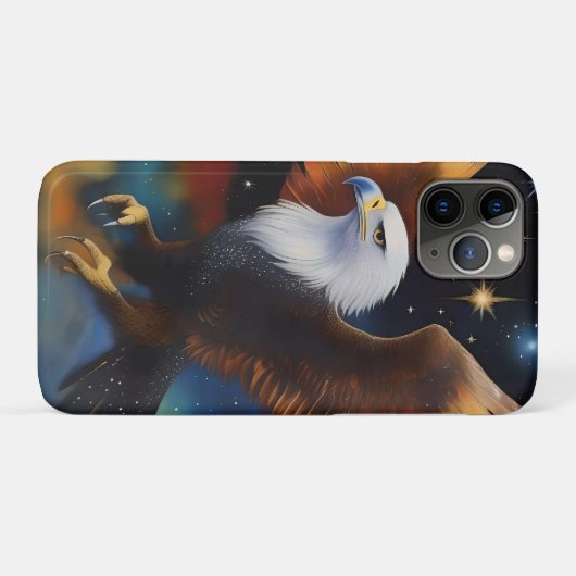 Flying Eagle kleurrijke kosmische kunst, Case-Mate iPhone Case (Achterkant (horizontaal))