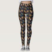 Flying Eagle kleurrijke kosmische kunst, Leggings (Voorkant)