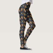 Flying Eagle kleurrijke kosmische kunst, Leggings (Rechts)