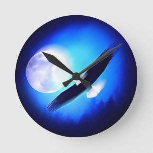 Flying Eagle & Moon Ronde Klok