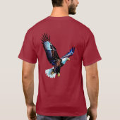 Flying Eagle ontworpen Mans T-shirt (Achterkant)