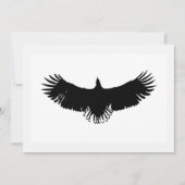 Flying Eagle Silhouette Uitnodiging (Voorkant)