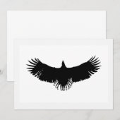 Flying Eagle Silhouette Uitnodiging (Voorkant / Achterkant)